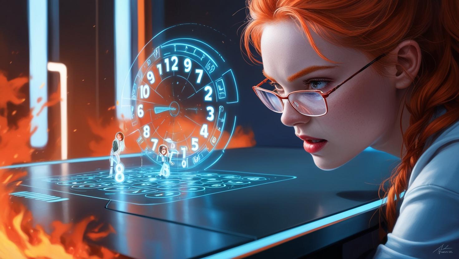 Uma pessoa olhando numeros